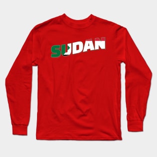 Sudan Vintage style retro souvenir Long Sleeve T-Shirt